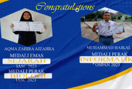 SMKs TI Muhammadiyah 11 Sibuluan memperoleh piagam penghargaan 1 Medali emas dan 2 Medali Perak