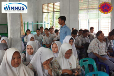 Sosialisasi Wirausaha Muda Nusantara di SMKs TI Muhammadiyah 11 sibuluan